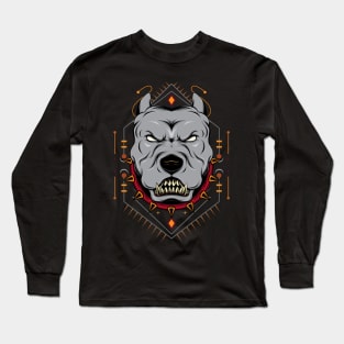 Bulldog vector illustration Long Sleeve T-Shirt